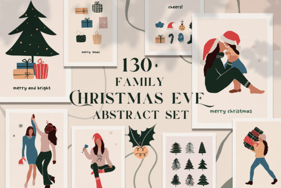 Bringing Abstract Warmth to Your Holidays with the Christmas Eve Family Set