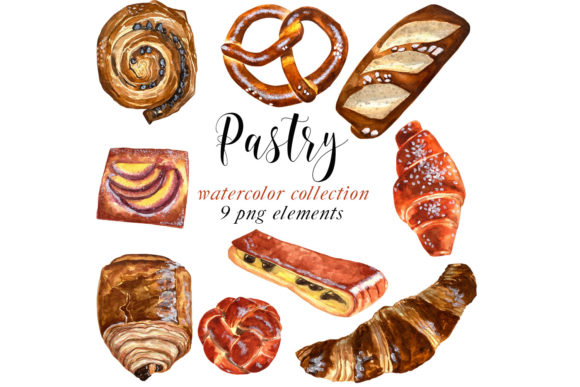 Bringing Sweetness to Your Designs with a Pastry Clip Art Set