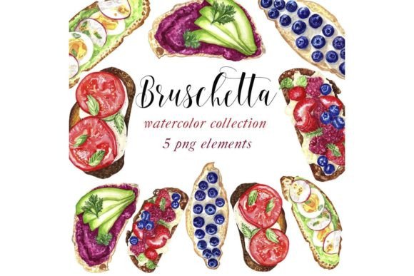 Elevate Designs with Premium Watercolor Food Clipart