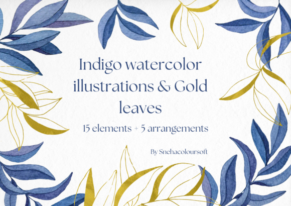 Elevating Design Workflows with Indigo and Gold Leaves
