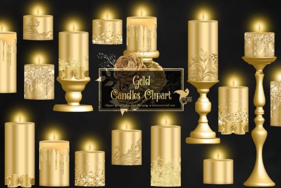 Elevating Digital Design: The Strategic Value of Premium Gold Candle Clipart