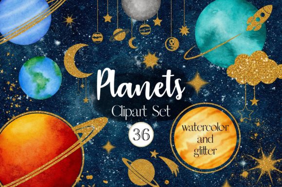 Evaluating Space Solar System Gold Glitter Planets for Creative Projects