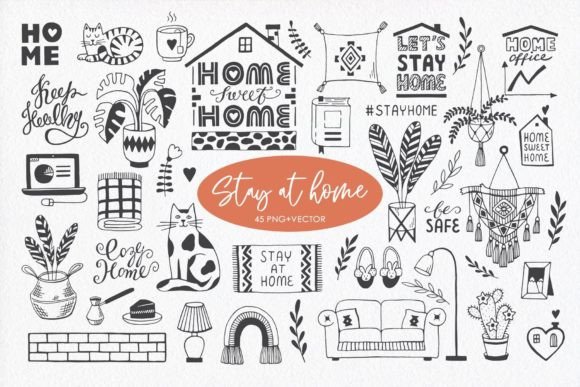 Evaluating the Practical Value of the Stay at Home Doodle Collection for Modern Creators