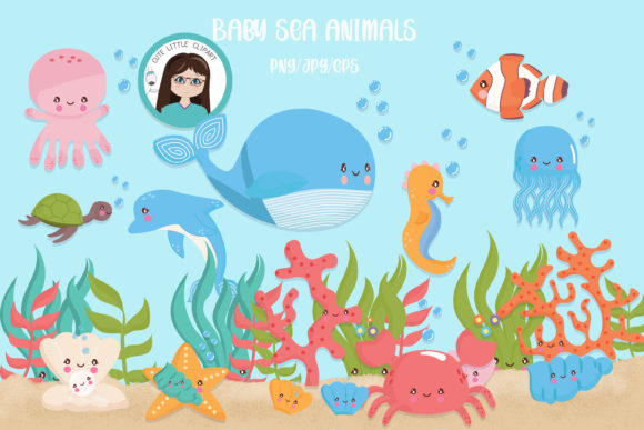 Exploring the Creative Potential of Baby Sea Animals Clipart for Professional Projects