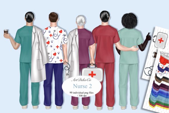 Male Nurse Custom Portrait: Elevating Healthcare Representation Through Digital Art