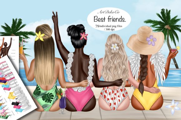 Poolside Custom Best Friends Set